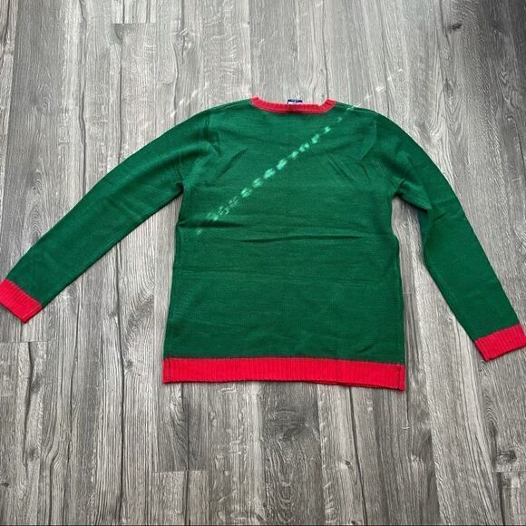 Subpar Gift Giver Elephant Christmas Long Sleeve Knit Ugly Sweater - Picture 8 of 8